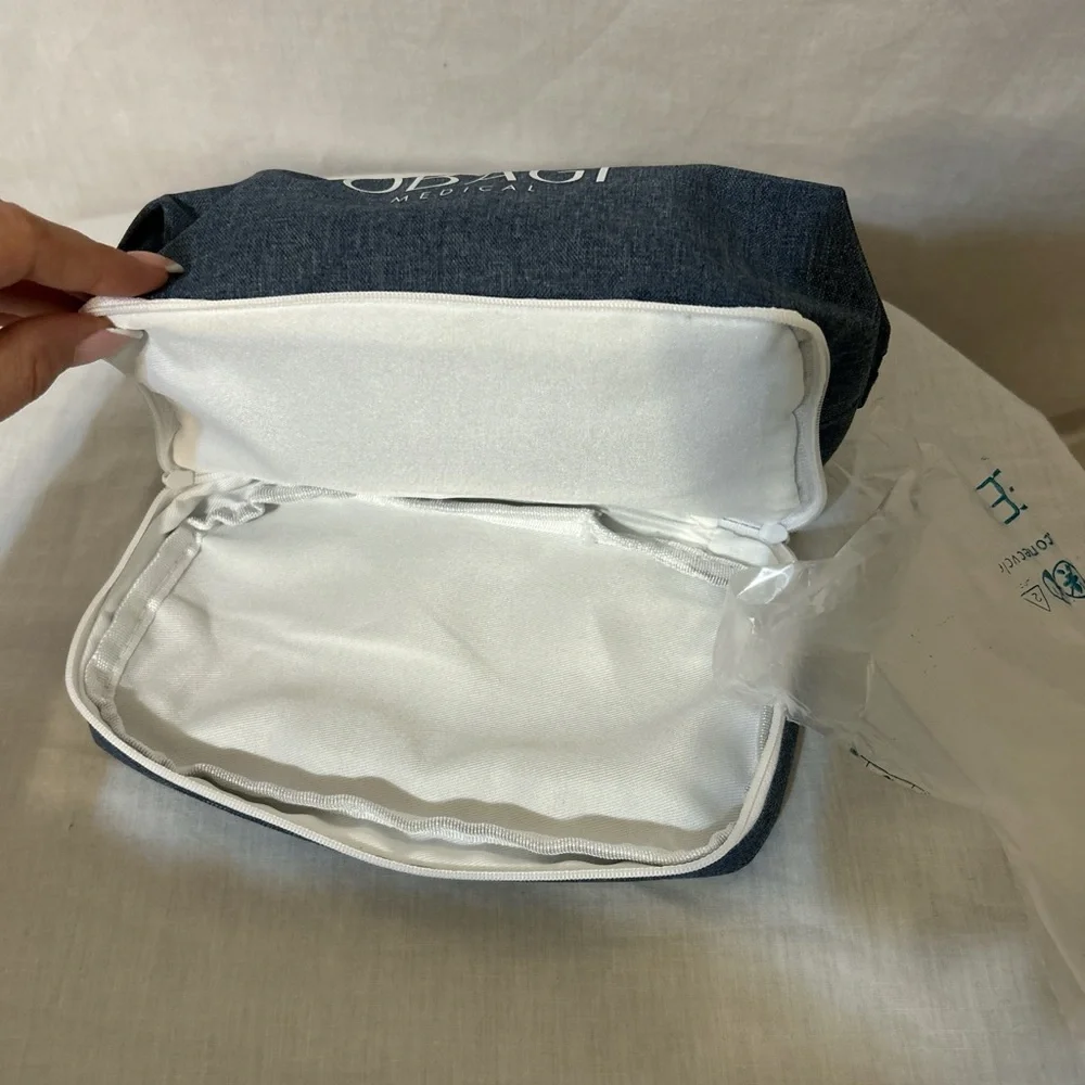 Obagi Blue Travel Toiletry Bag with White Trim